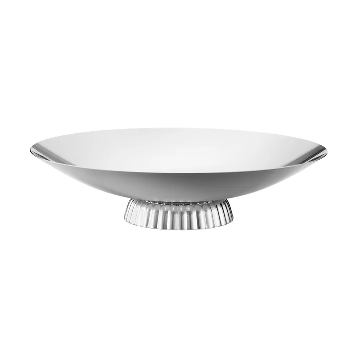 Bernadotte fuente de servir baja - Acero inoxidable, bordsuppsats. Ø40 cm - Georg Jensen