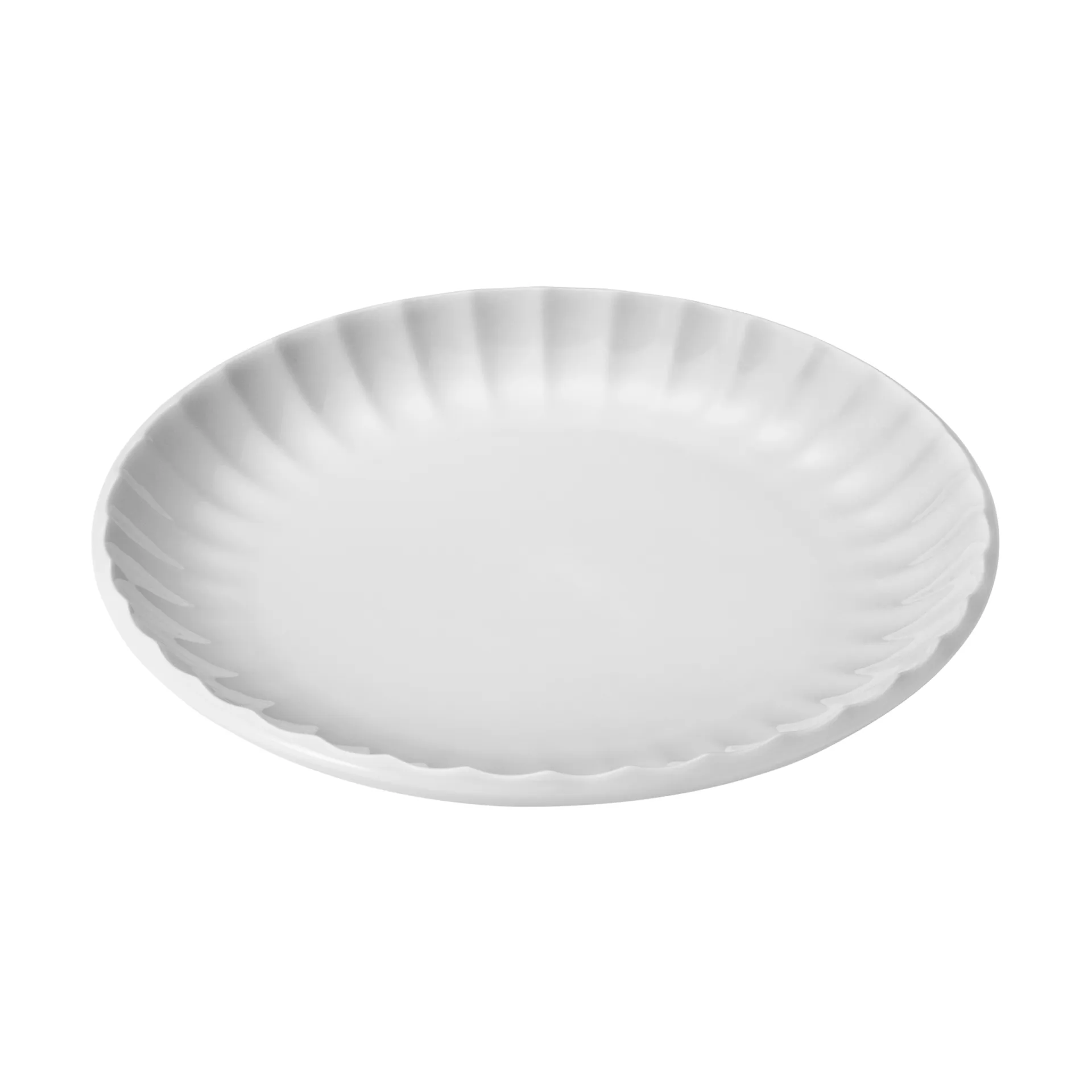 Bernadotte plato de coulé, Blanco, Ø16,5 cm Georg Jensen