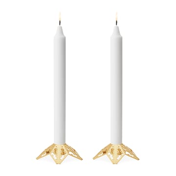 Candelabro 2022 2 piezas - chapado en oro - Georg Jensen