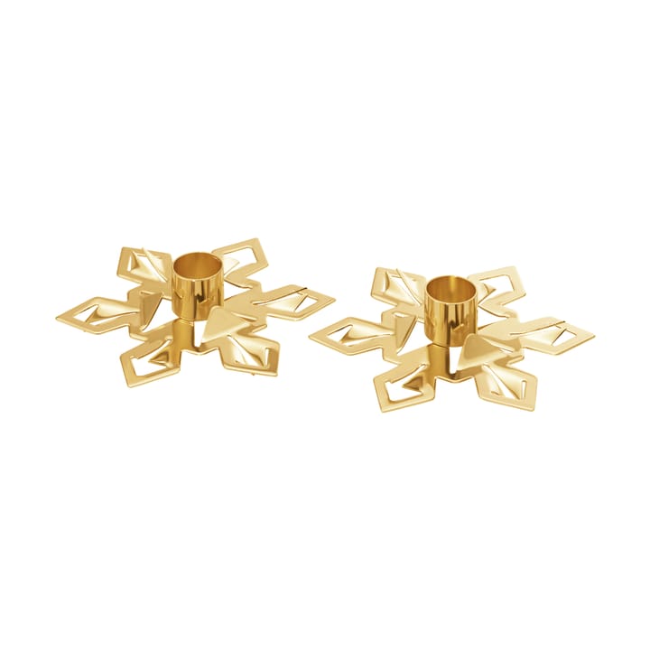 Candelabro 2024, 2-pack - Chapado en oro - Georg Jensen