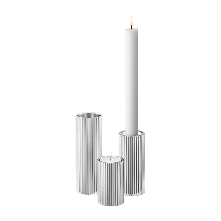 Candelabro Bernadotte 3 piezas - acero inoxidable - Georg Jensen