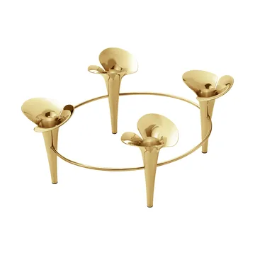 Candelabro Bloom Ø28 cm - Dorado - Georg Jensen