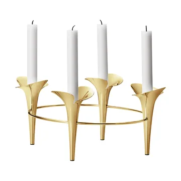 Candelabro Bloom Ø28 cm - Dorado - Georg Jensen