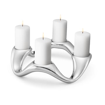 Candelabro Cobra Ø33 cm - acero inoxidable - Georg Jensen