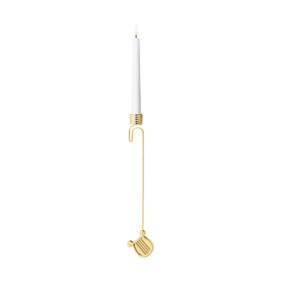 candelabro de 2026, Harpa, dorado Georg Jensen