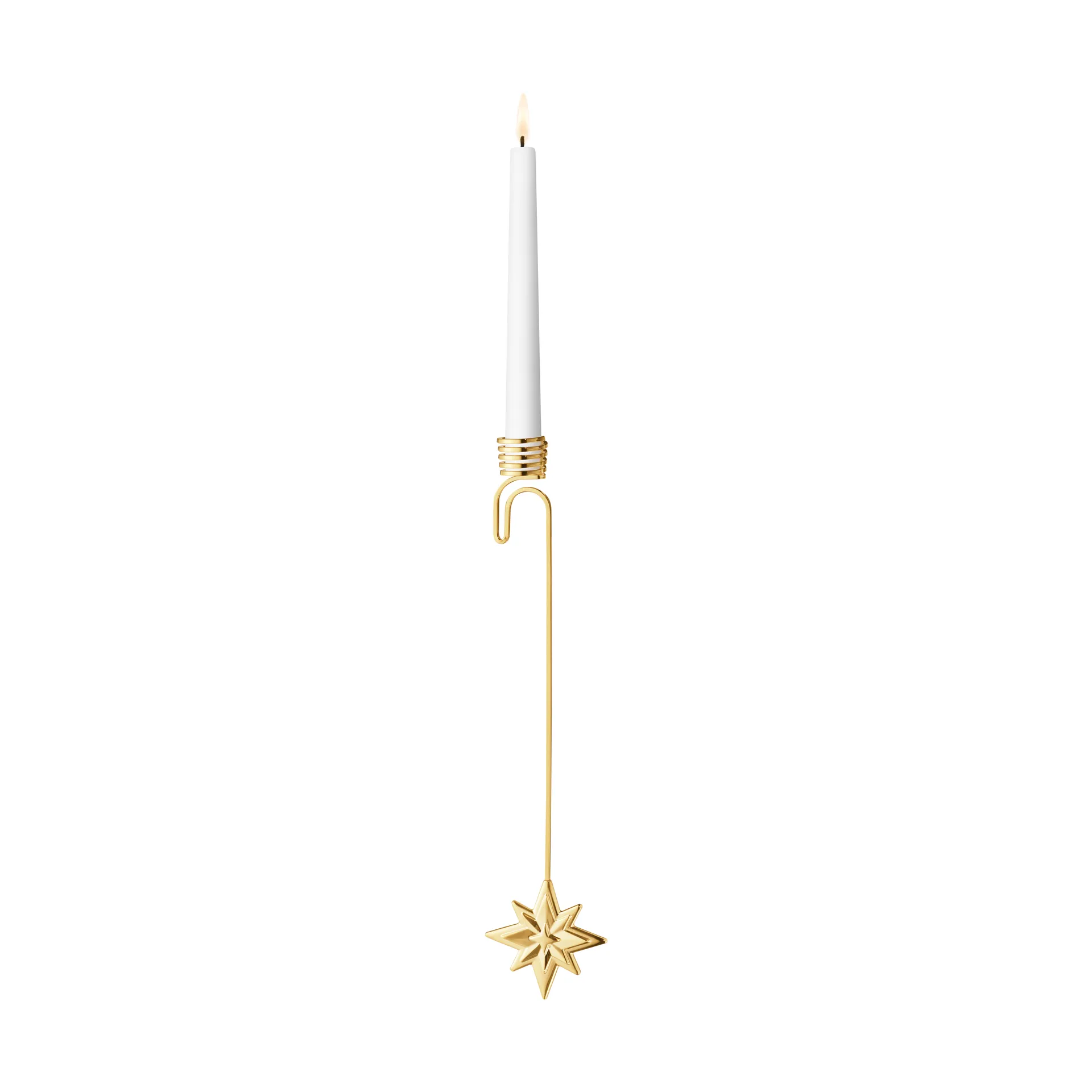 Candelabro estrella 2024, Chapado en oro Georg Jensen