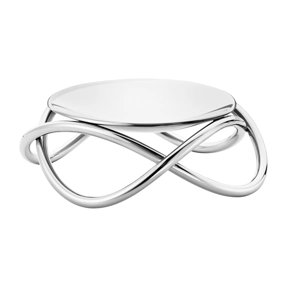 Candelabro Glow vela gruesa, pequeño, brillante Georg Jensen