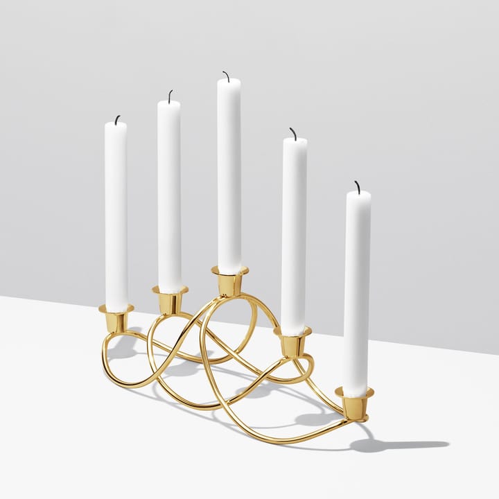 Candelabro Harmony, dorado Georg Jensen