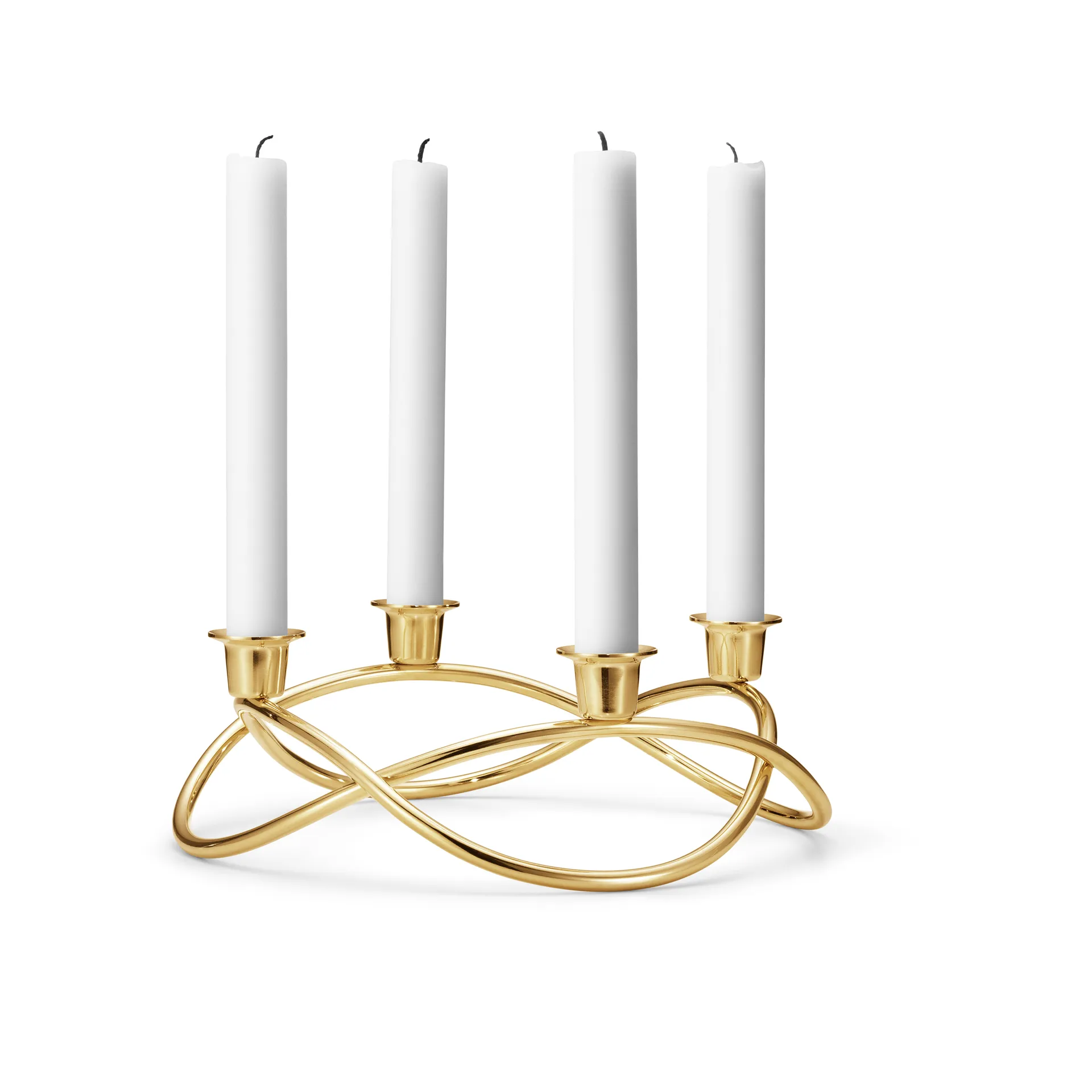 Candelabro Season Ø26 cm, chapado en oro Georg Jensen