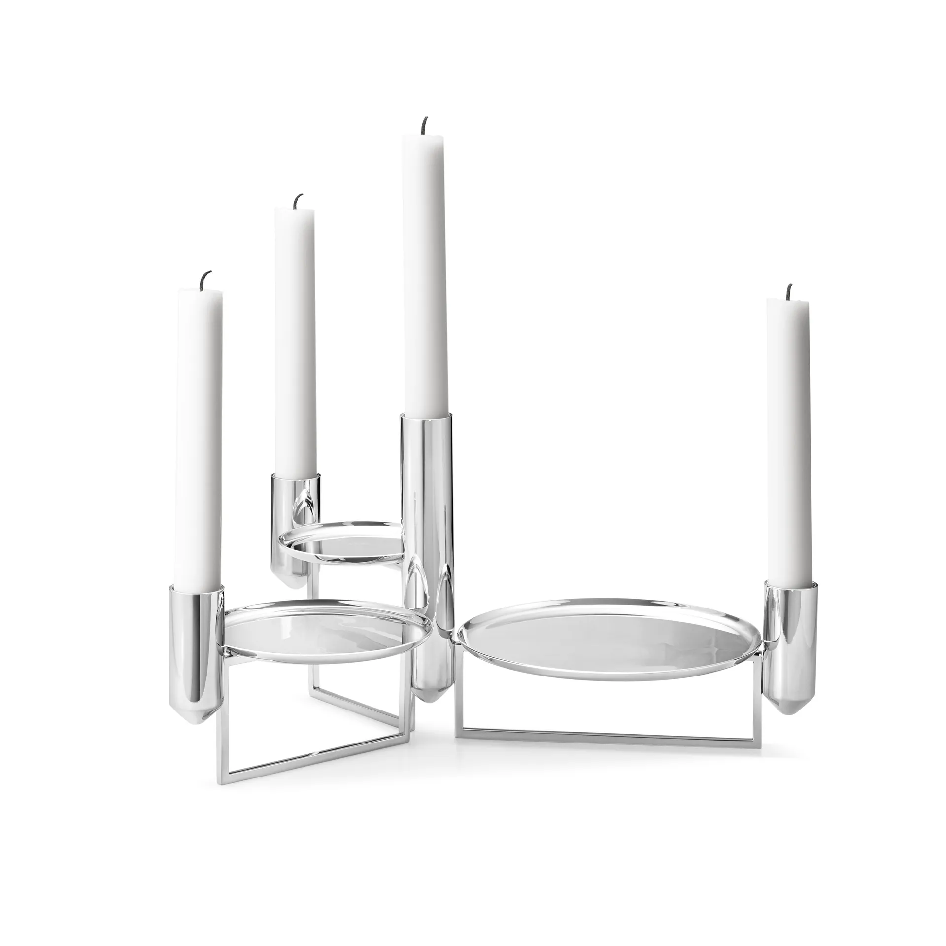 Candelabro Tunes centerpiece, acero inoxidable Georg Jensen