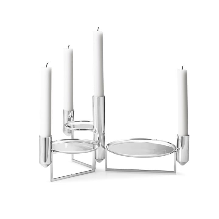 Candelabro Tunes centerpiece - acero inoxidable - Georg Jensen