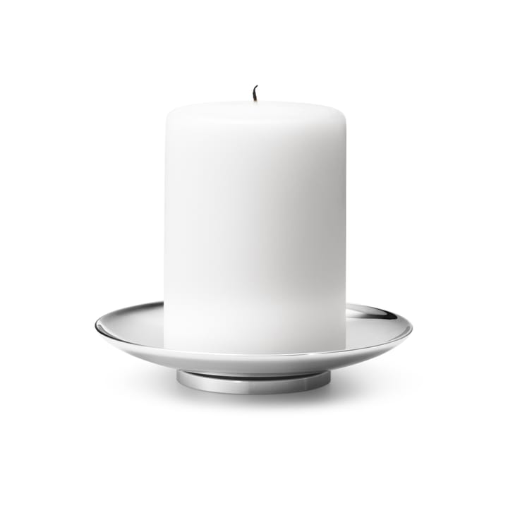 Candelabro Tunes Pillar Ø12,2 cm, acero inoxidable Georg Jensen