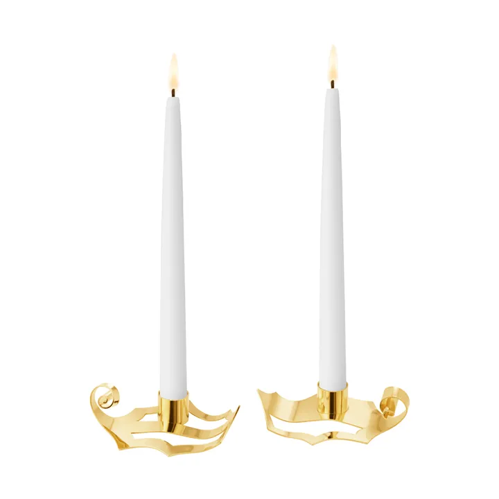 candelabros de 2026 - Oro, 2 piezas - Georg Jensen