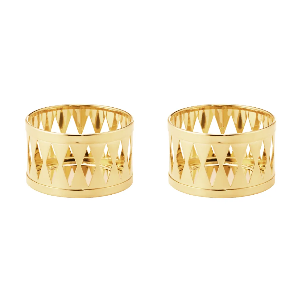 candelero para vela de té de 2026, Dorado, pack de 2 piezas Georg Jensen