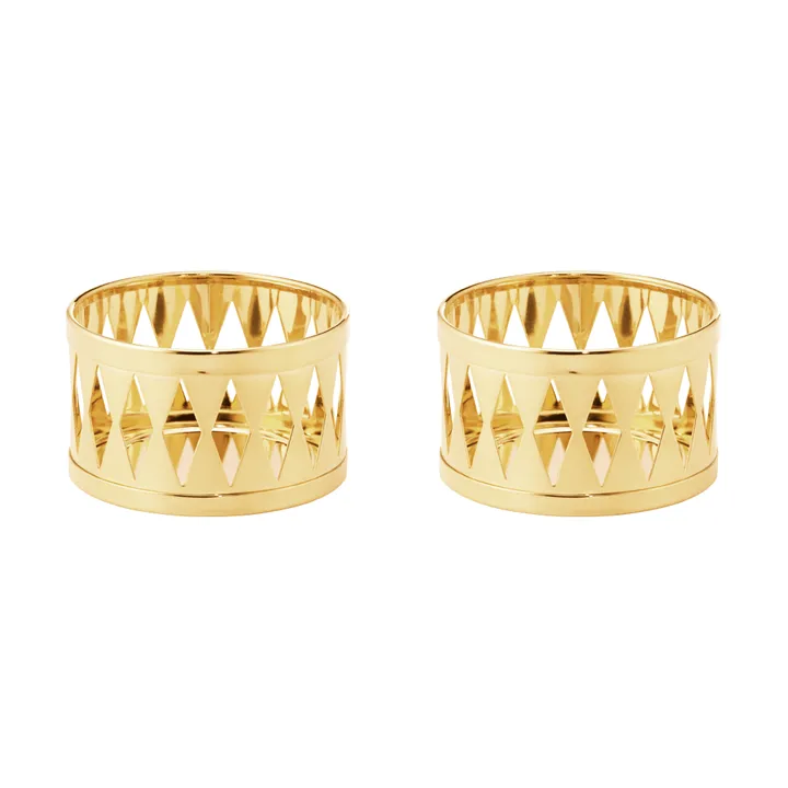 candelero para vela de té de 2026 - Dorado, pack de 2 piezas - Georg Jensen