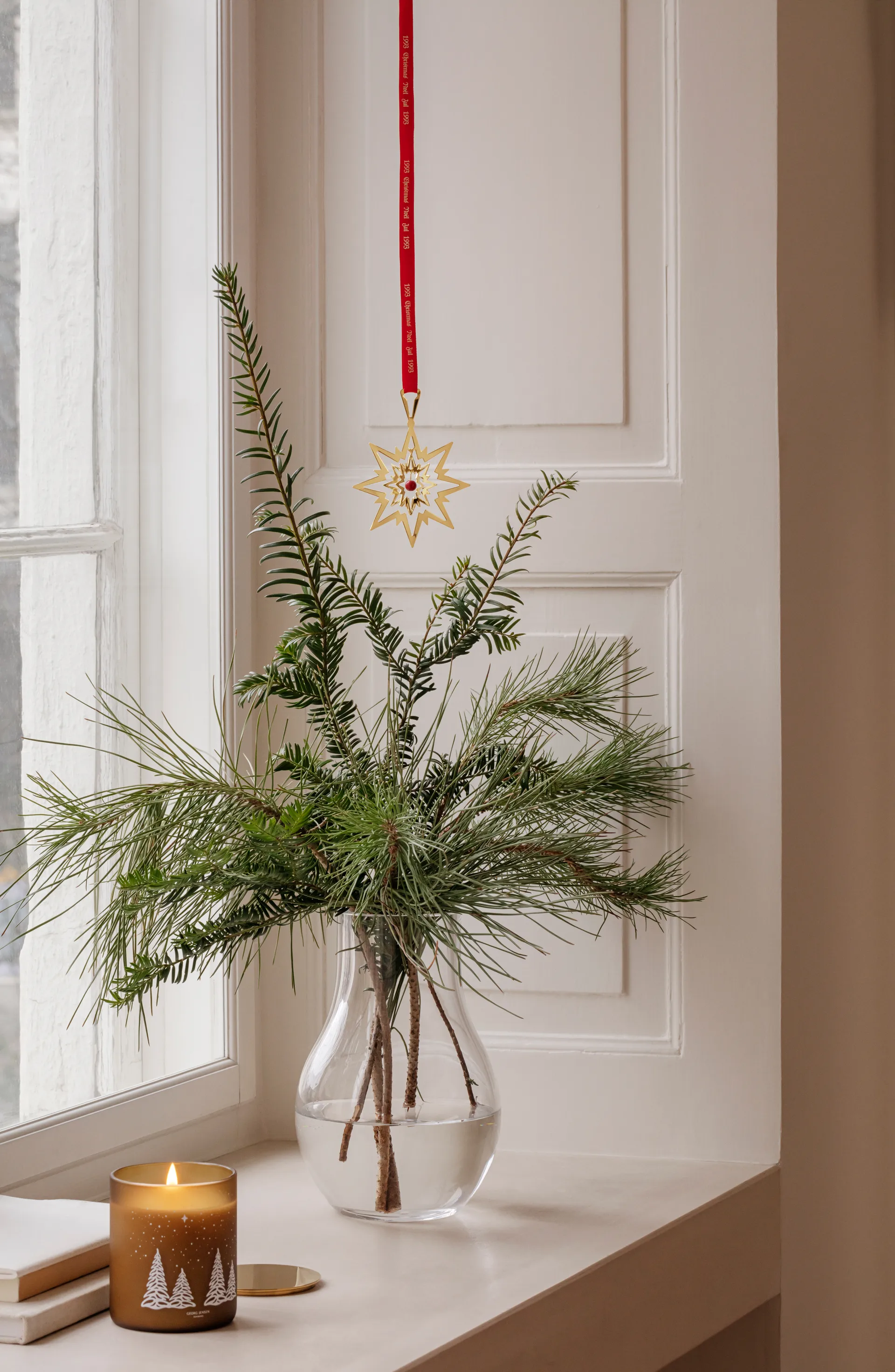 Colgante de Navidad 1993/2023, Chapado en oro Georg Jensen