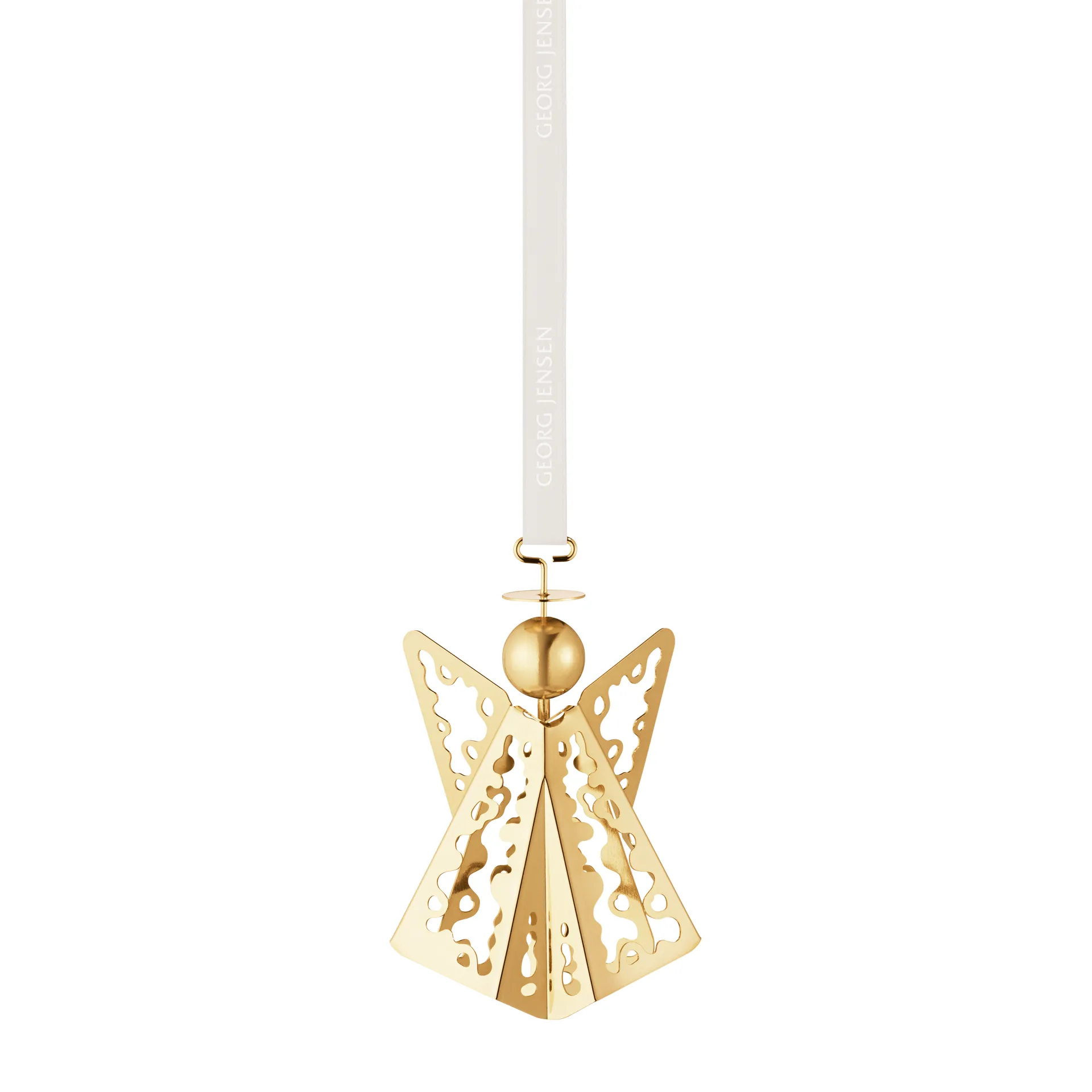 Colgante de navidad 2022 ángel, chapado en oro Georg Jensen