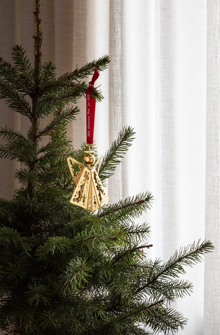 Colgante de navidad 2022 ángel, chapado en oro Georg Jensen