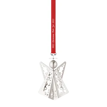 Colgante de navidad 2022 ángel - chapado en paladio - Georg Jensen