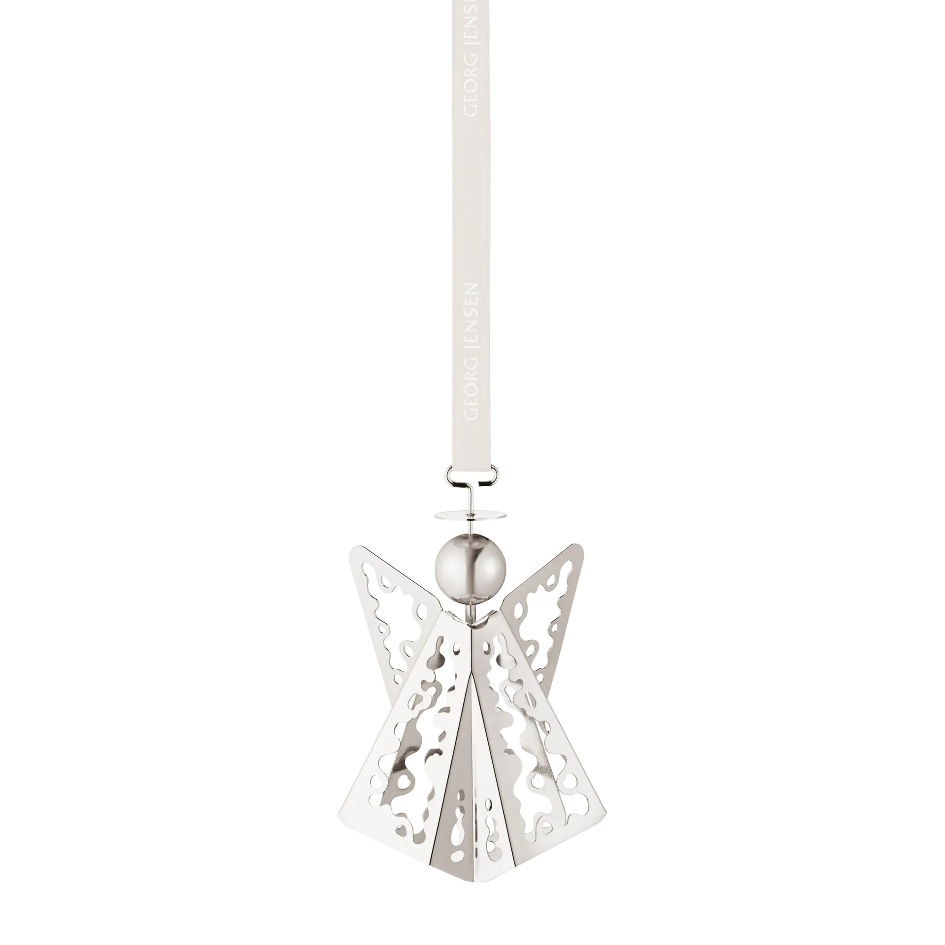Colgante de navidad 2022 ángel, chapado en paladio Georg Jensen