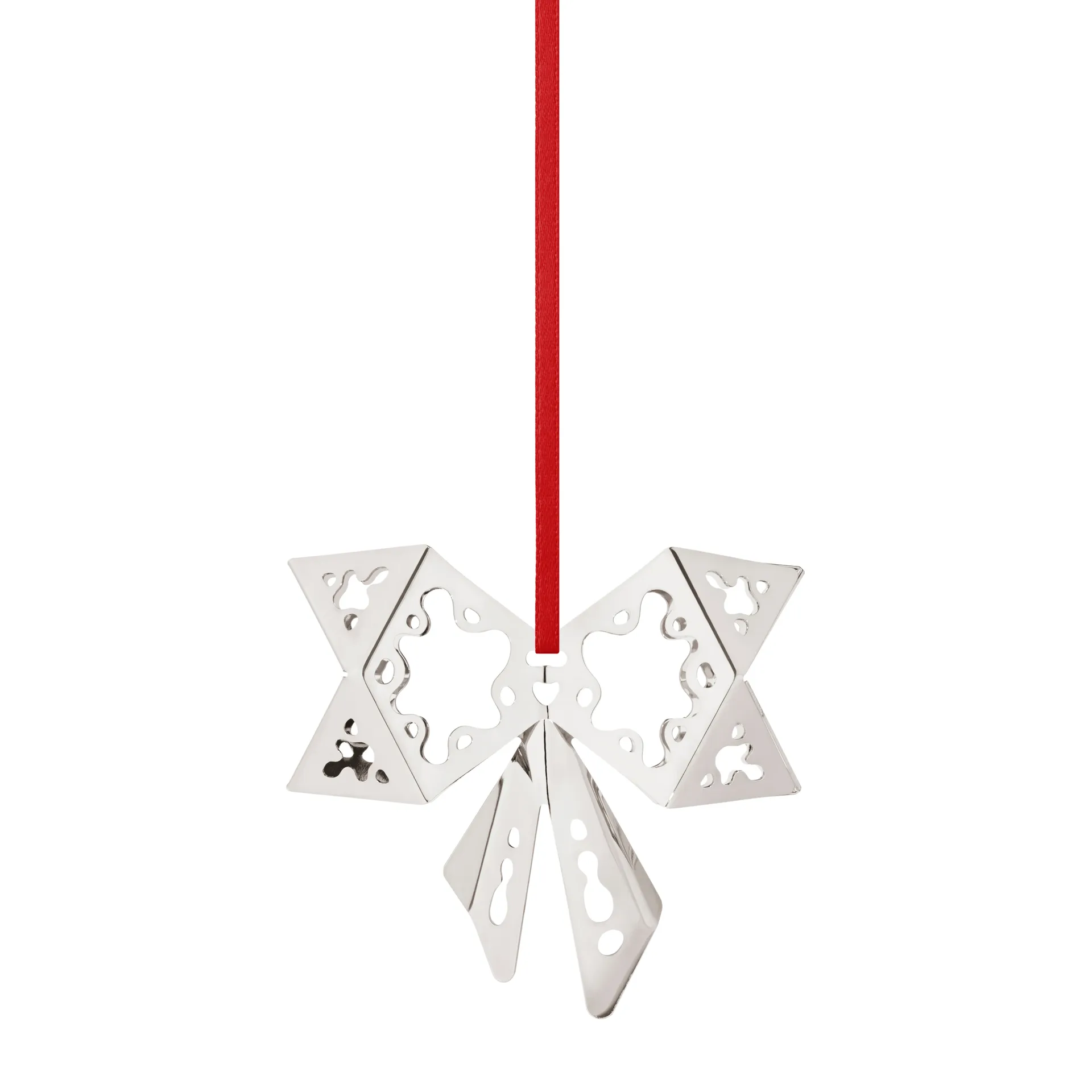 Colgante de navidad 2022 Bow, chapado en paladio Georg Jensen