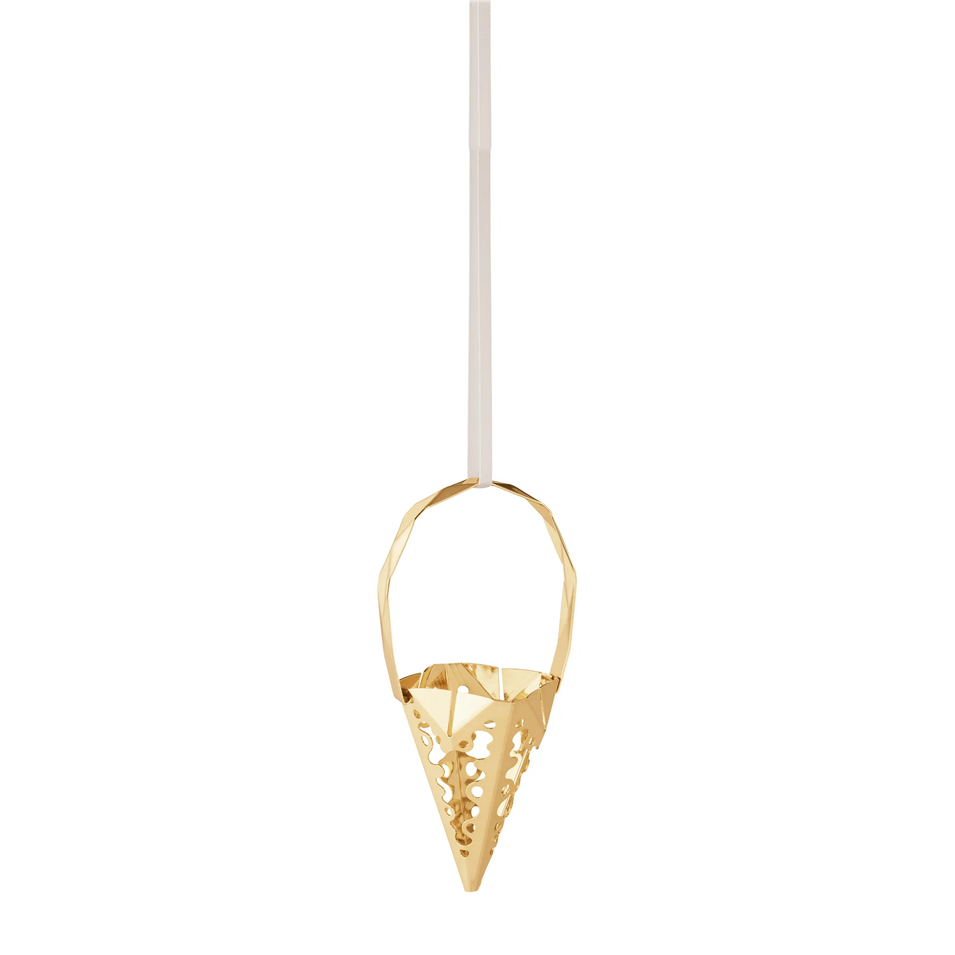 Colgante de navidad 2022 Cone, chapado en oro Georg Jensen