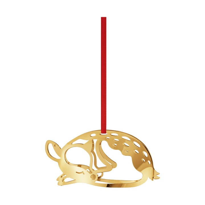 Colgante de Navidad 2023 ciervo, Chapado en oro Georg Jensen