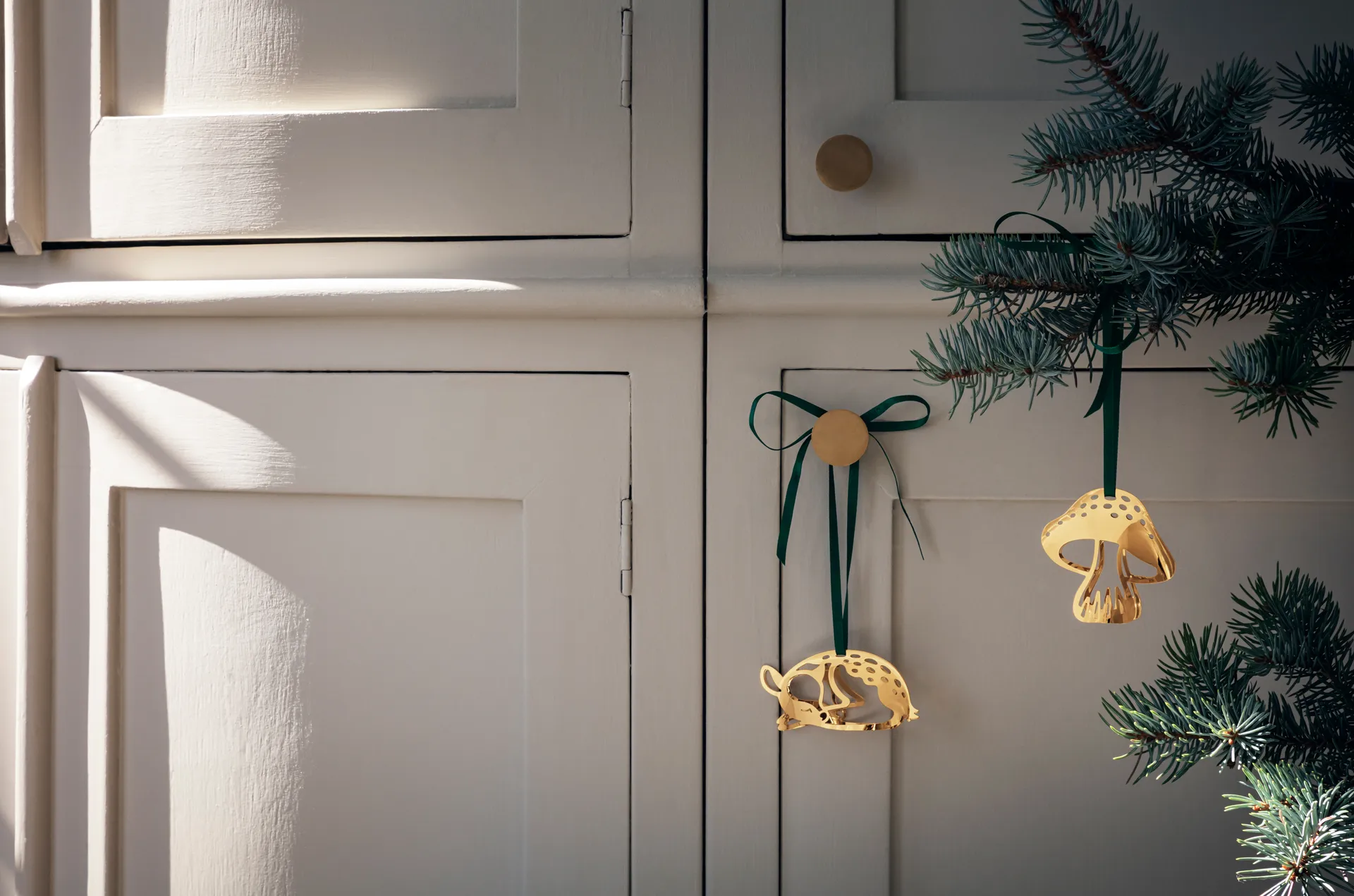 Colgante de Navidad 2023 seta, Chapado en oro Georg Jensen