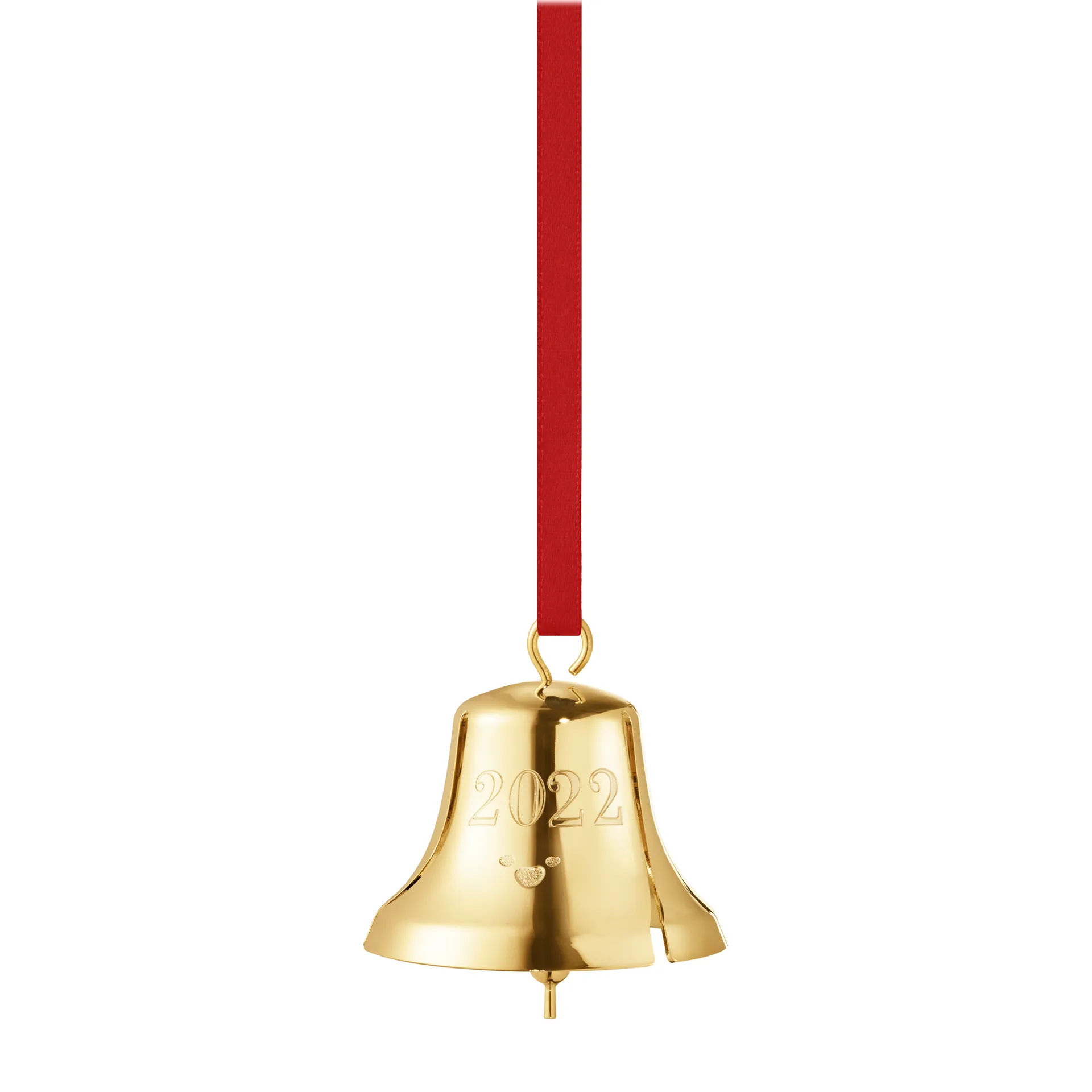 Colgante de navidad campanilla de navidad 2022, chapado en oro Georg Jensen