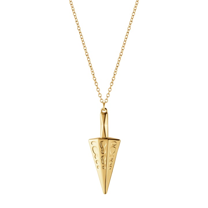 Colgante de navidad con cadena 2022 Cone, chapado en oro Georg Jensen