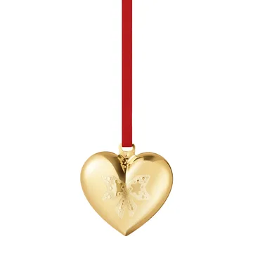 Colgante de navidad corazón 2022 - chapado en oro - Georg Jensen