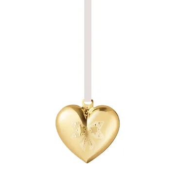 Colgante de navidad corazón 2022 - chapado en oro - Georg Jensen