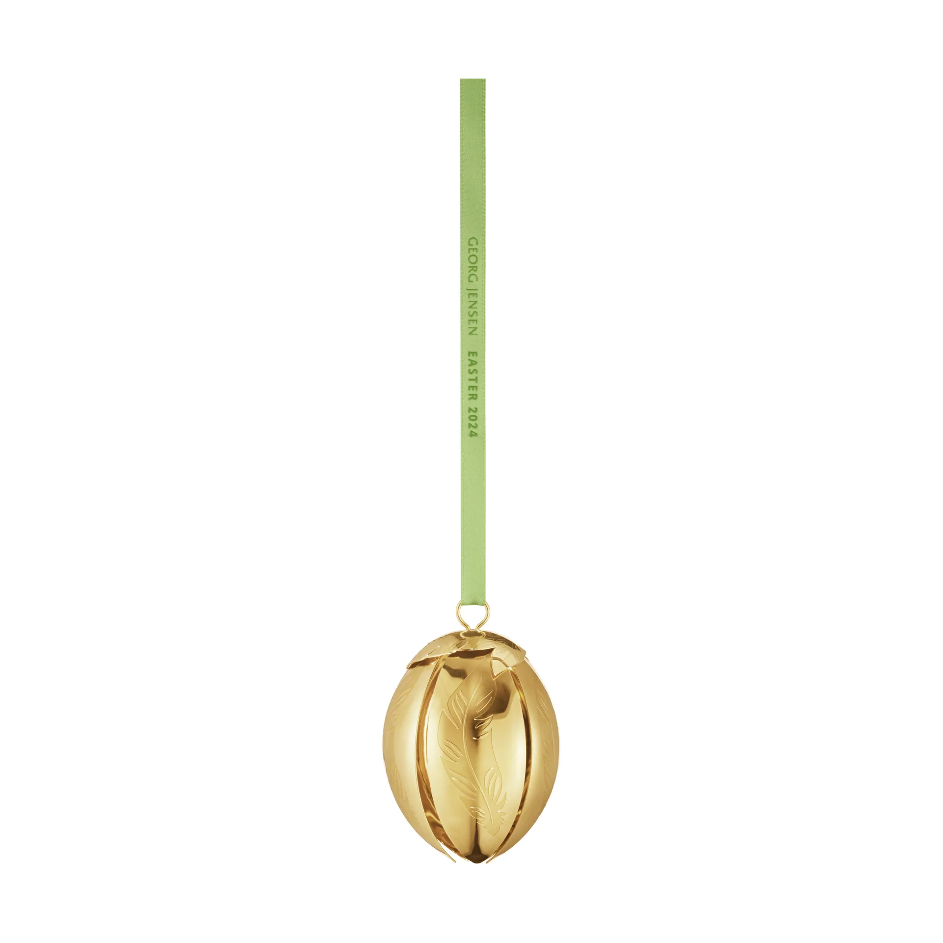 Colgante de Pascua 2024 Georg Jensen huevo, Chapado en oro 18 K Georg Jensen