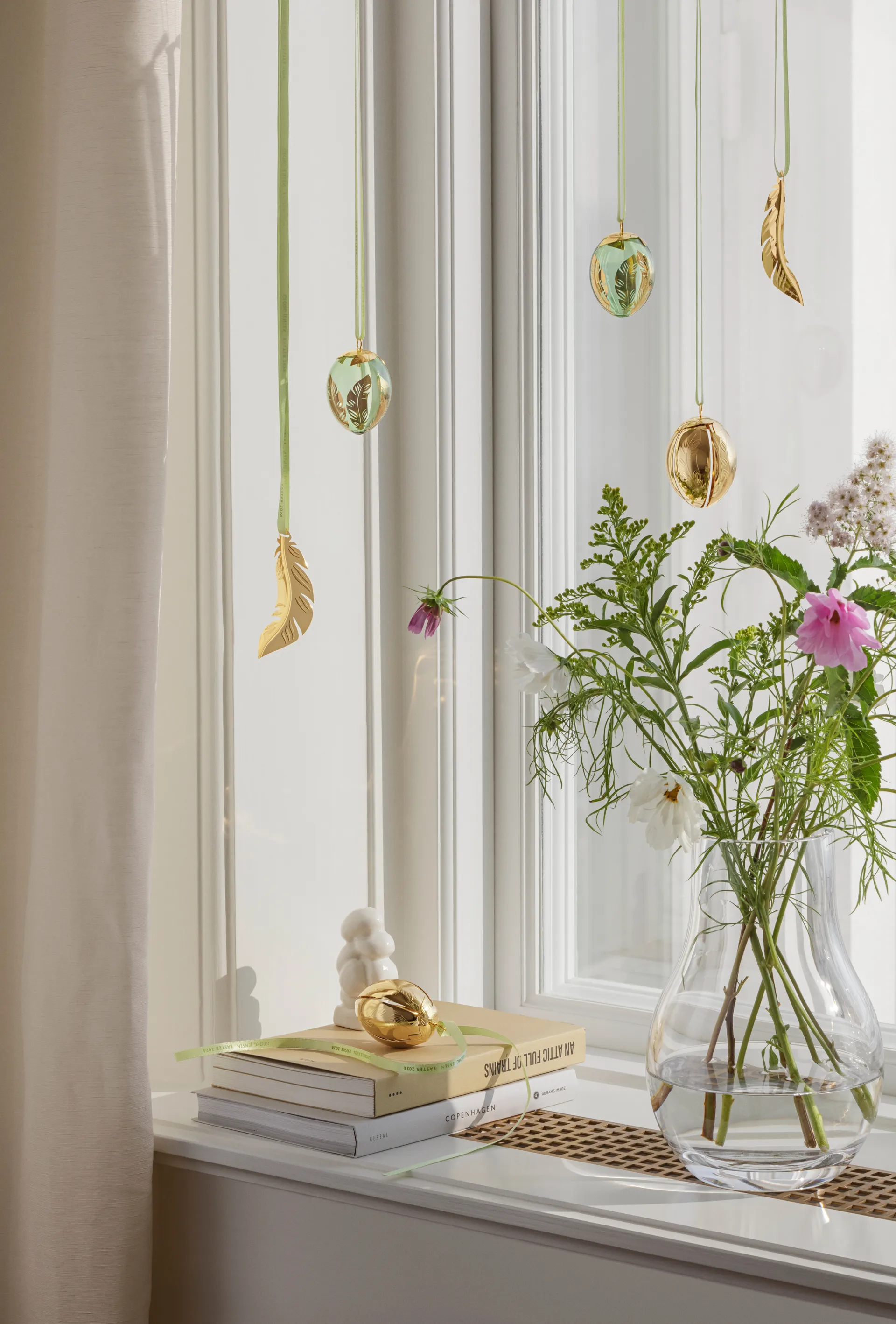 Colgante de Pascua 2024 Georg Jensen huevo, Chapado en oro 18 K Georg Jensen
