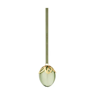 Colgante huevo de Pascua Georg Jensen - Verde, con baño de oro de 18K, 2026 - Georg Jensen