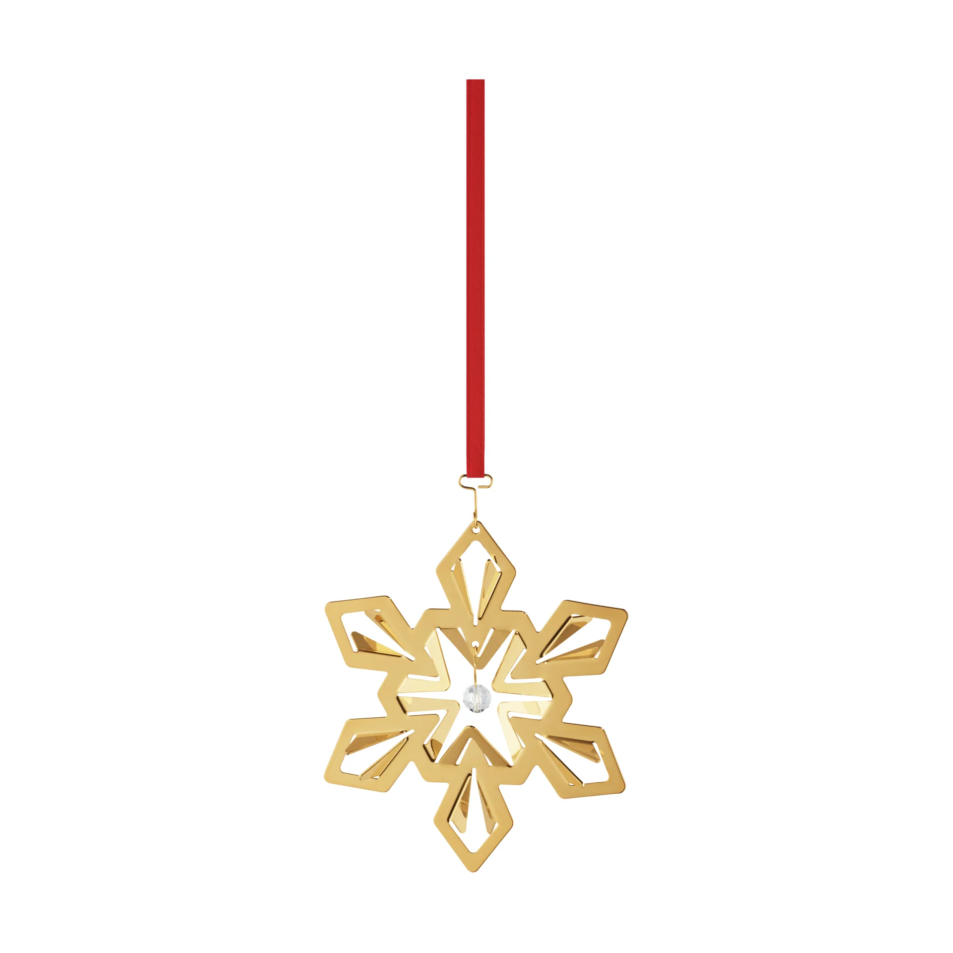 Copo de nieve de Navidad 2024, Chapado en oro Georg Jensen