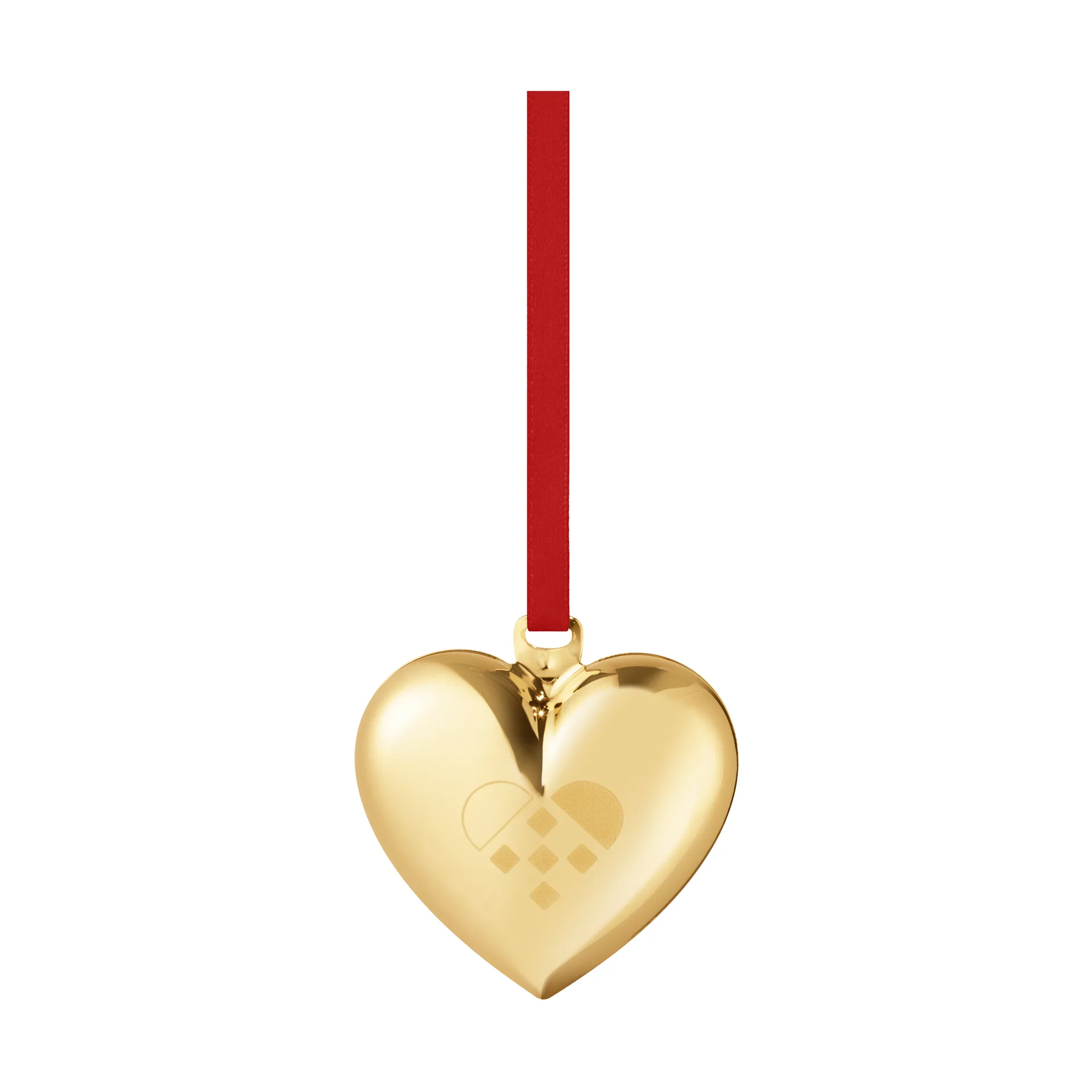 Corazón de Navidad 2025, Latón chapado en oro Georg Jensen