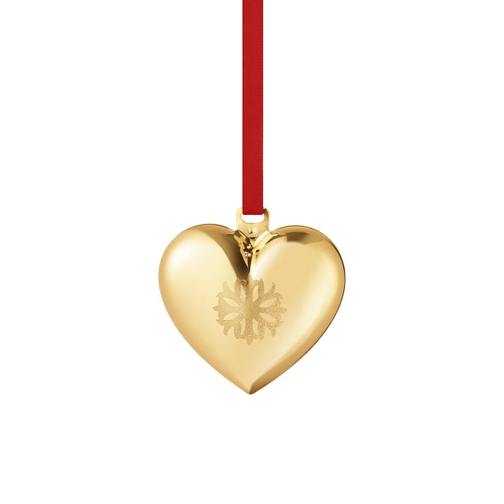 Corazón de navidad año 2020 - chapado en oro - Georg Jensen