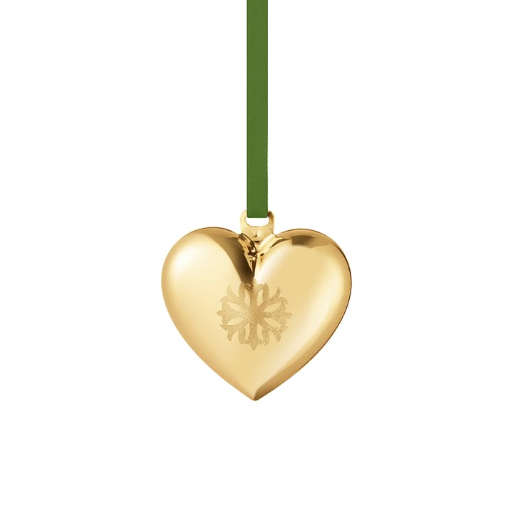 Corazón de navidad año 2020 - chapado en oro - Georg Jensen