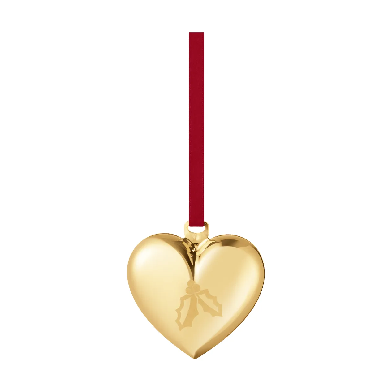corazón navideño de 2026, oro Georg Jensen