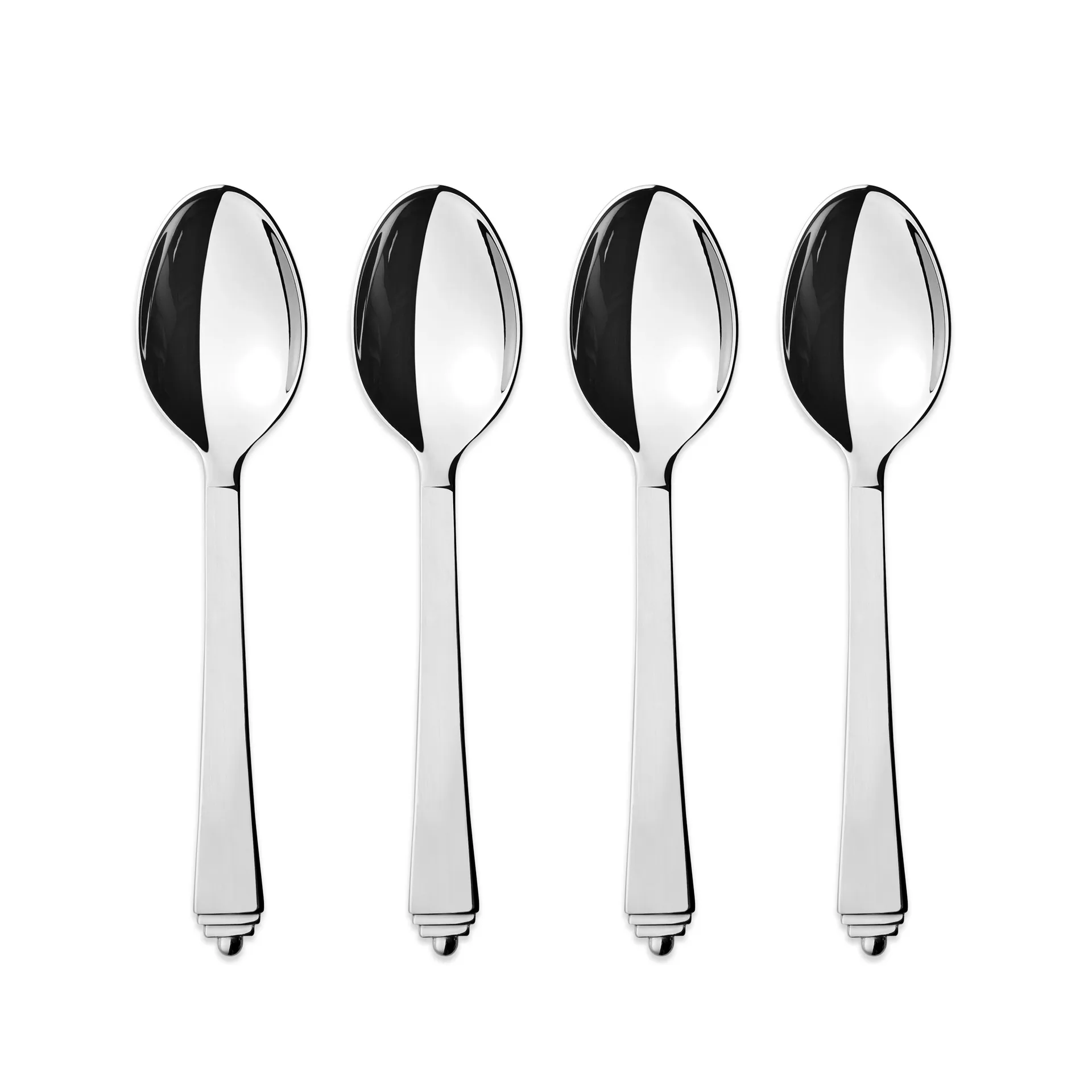 Cucharillas de té Pyramid large, set de 4 Georg Jensen