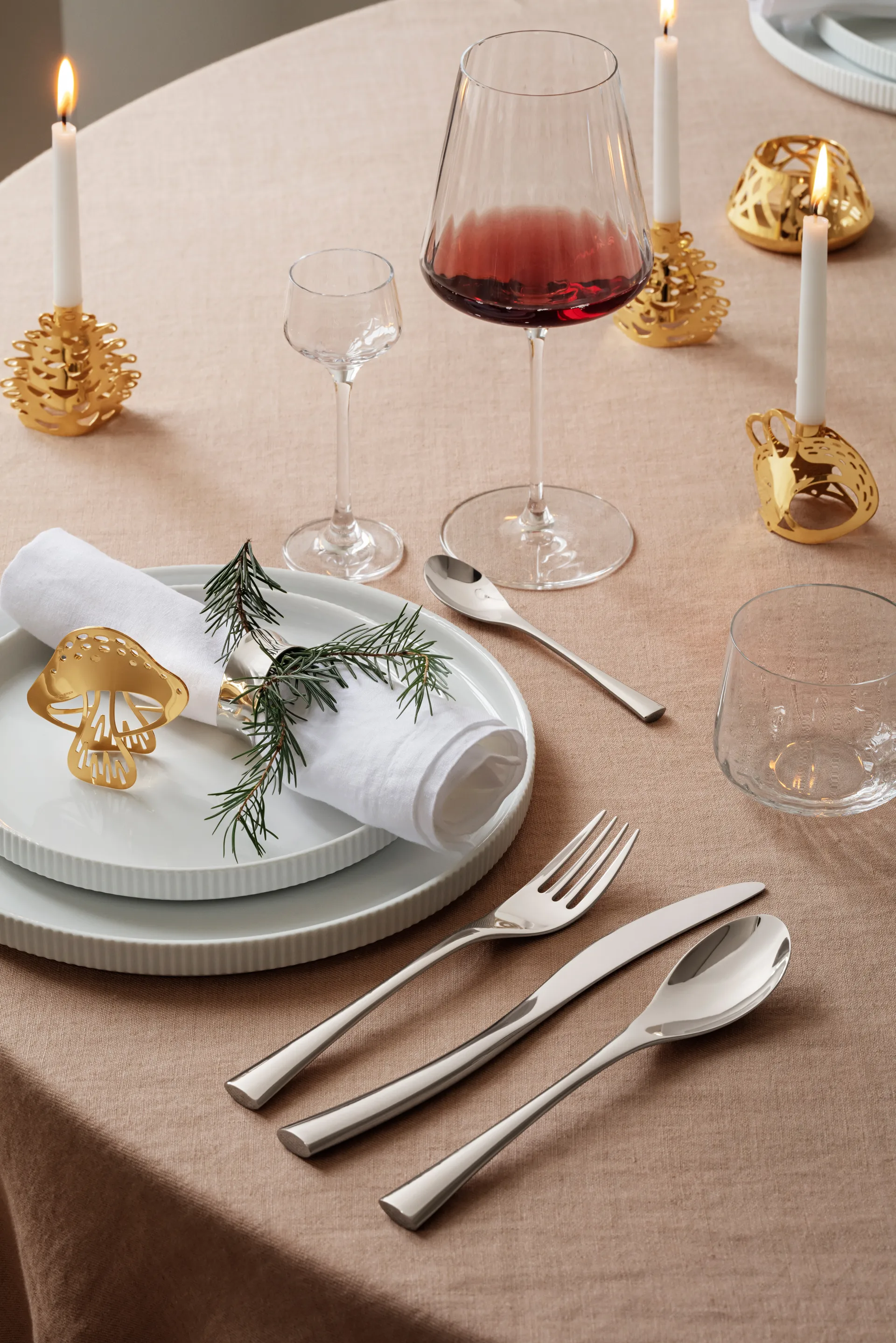 Cuchillo de mesa Cobra, Acero inoxidable Georg Jensen