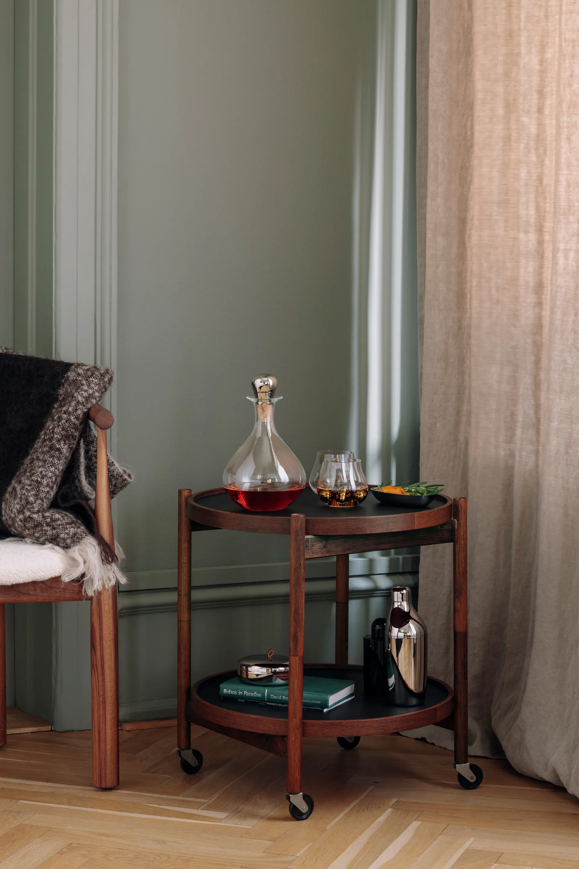 Decantador de vino con tapón Sky 145 cl, acero inoxidable Georg Jensen