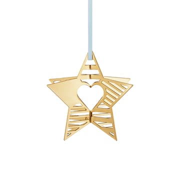 Decoración de Navidad estrella - chapado en oro - Georg Jensen