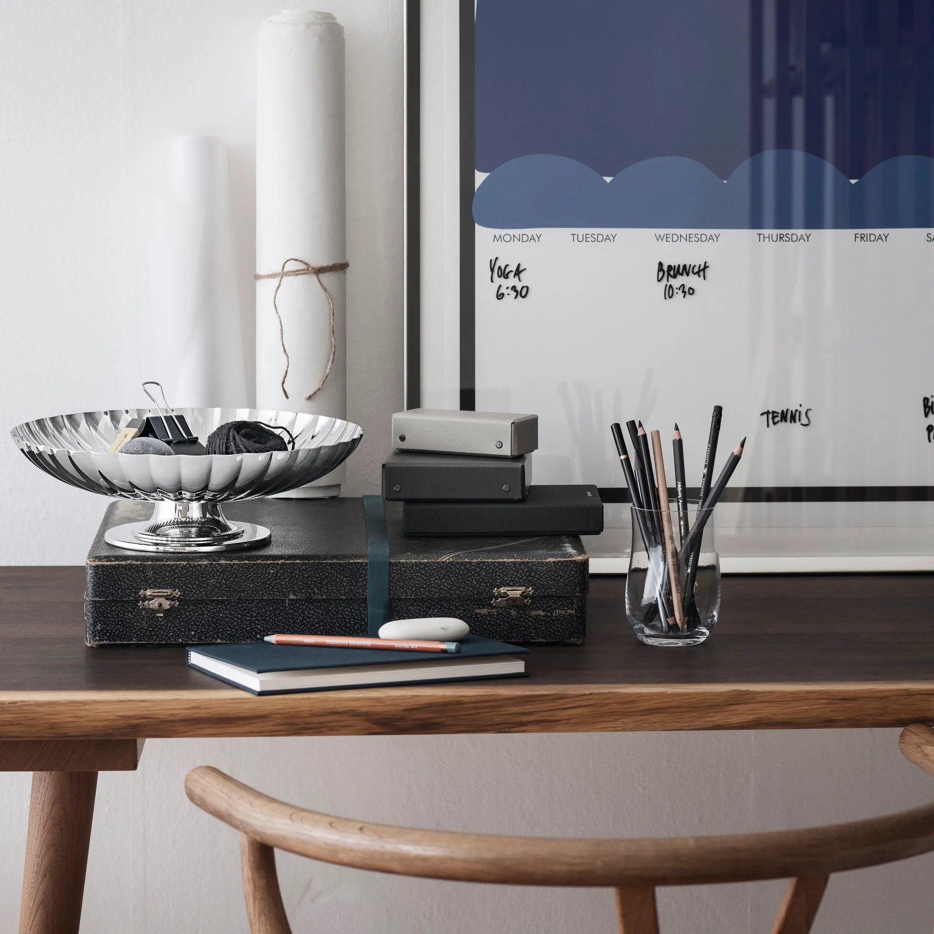 Frutero con pie Bernadotte, Ø 28 cm Georg Jensen