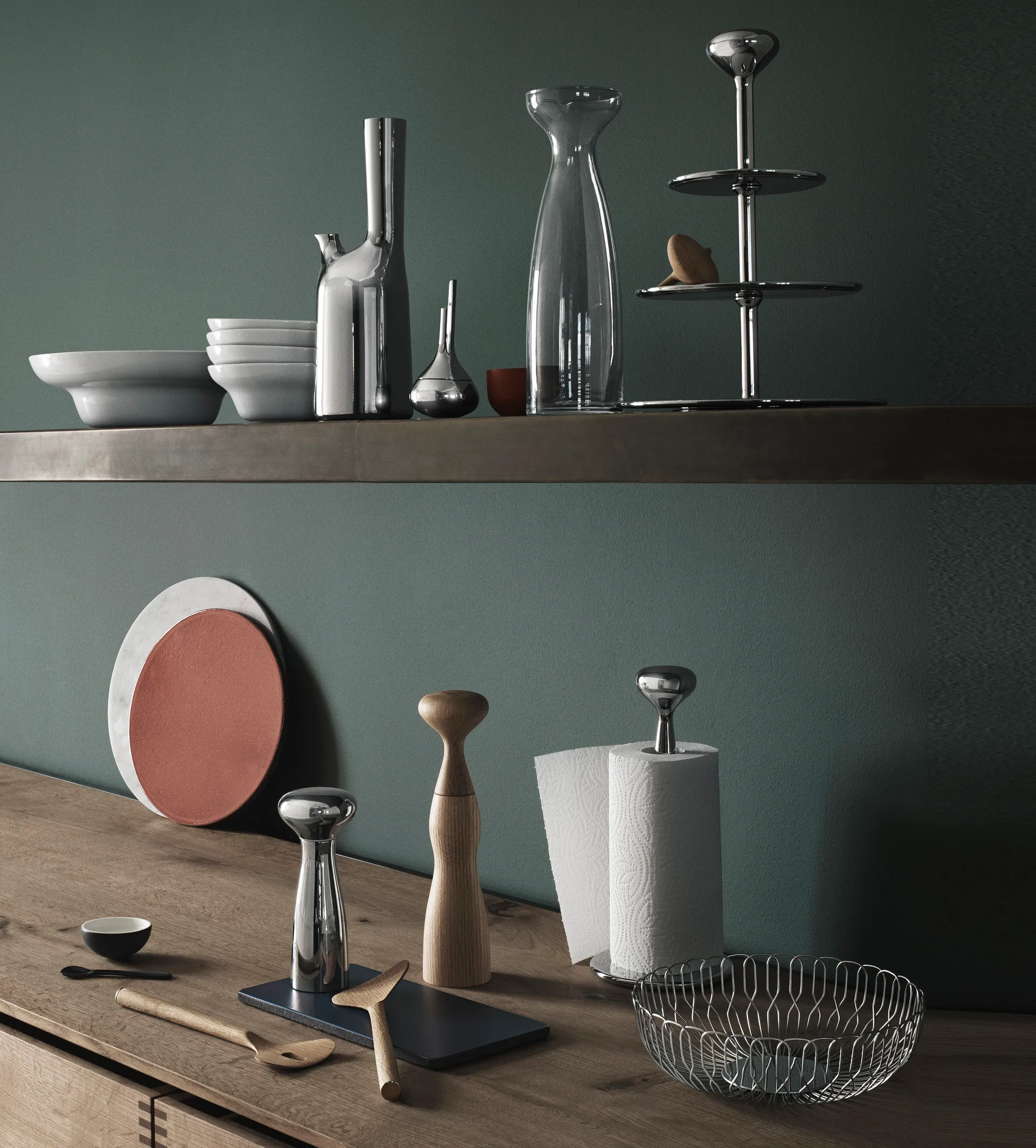 Fuente de 3 pisos Alfredo, 30 cm Georg Jensen