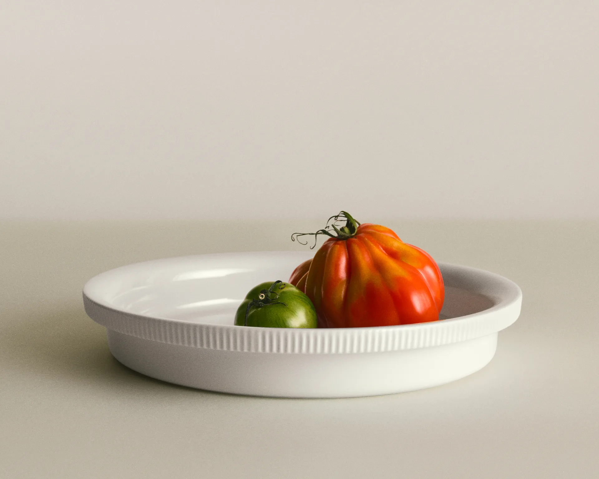 Fuente para horno Bernadotte Ø28,6 cm, Blanco Georg Jensen
