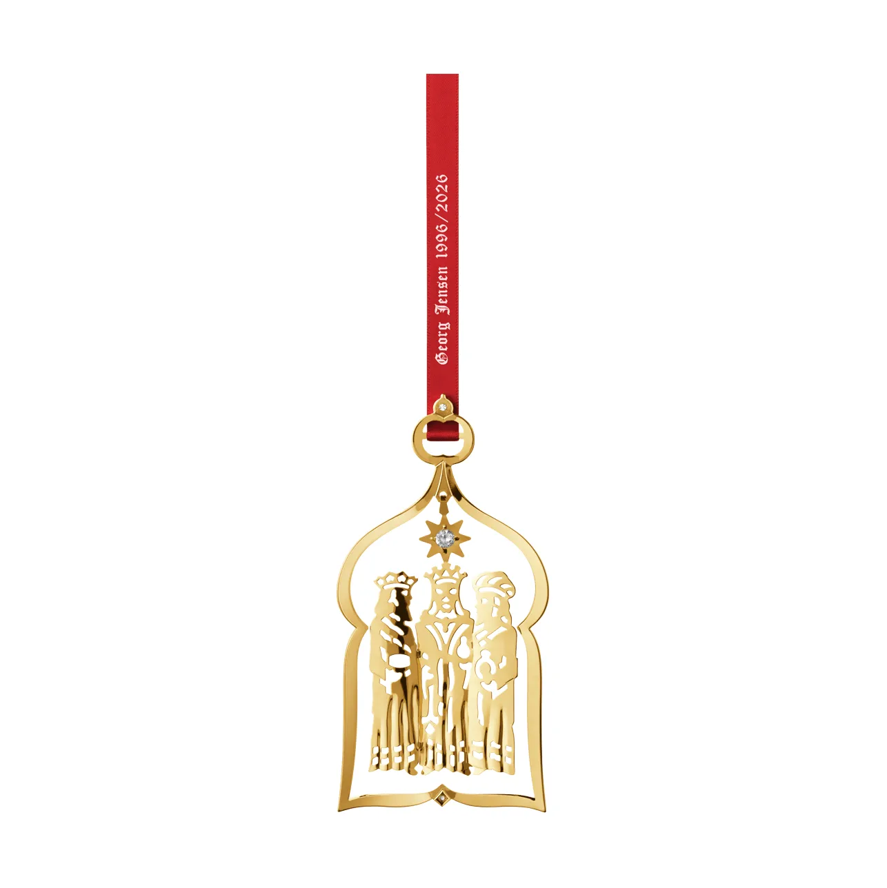Georg Jensen móvil conmemorativo, de 1996, oro Georg Jensen