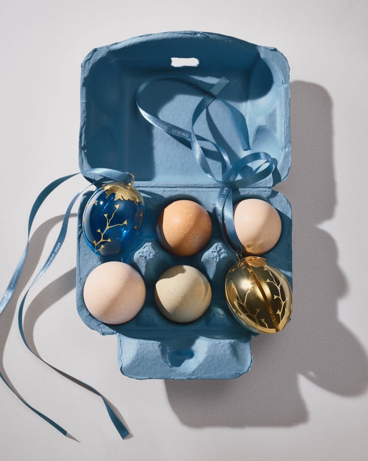 Huevo de Pascua decorativo Spring 2025, Acero inoxidable chapado en oro Georg Jensen