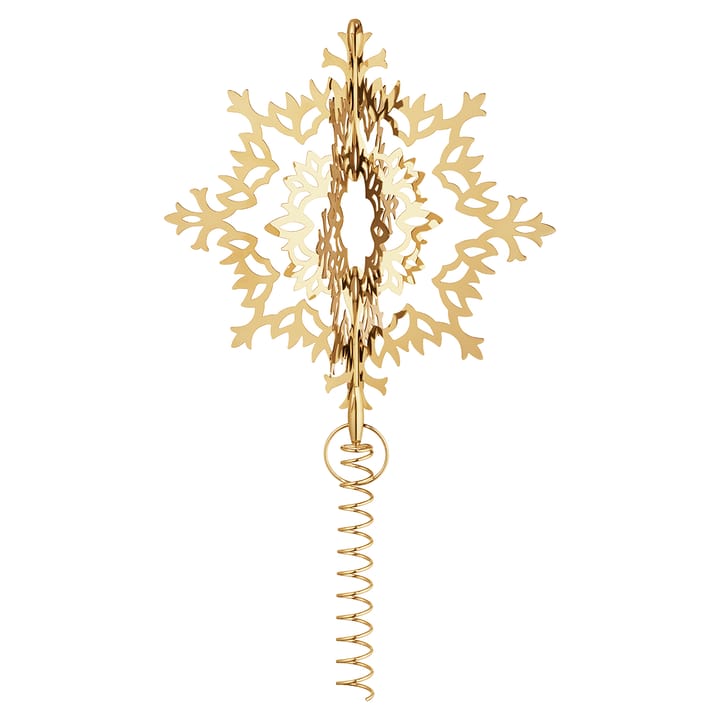 Ice Flower julgranstopp - chapado en oro - Georg Jensen